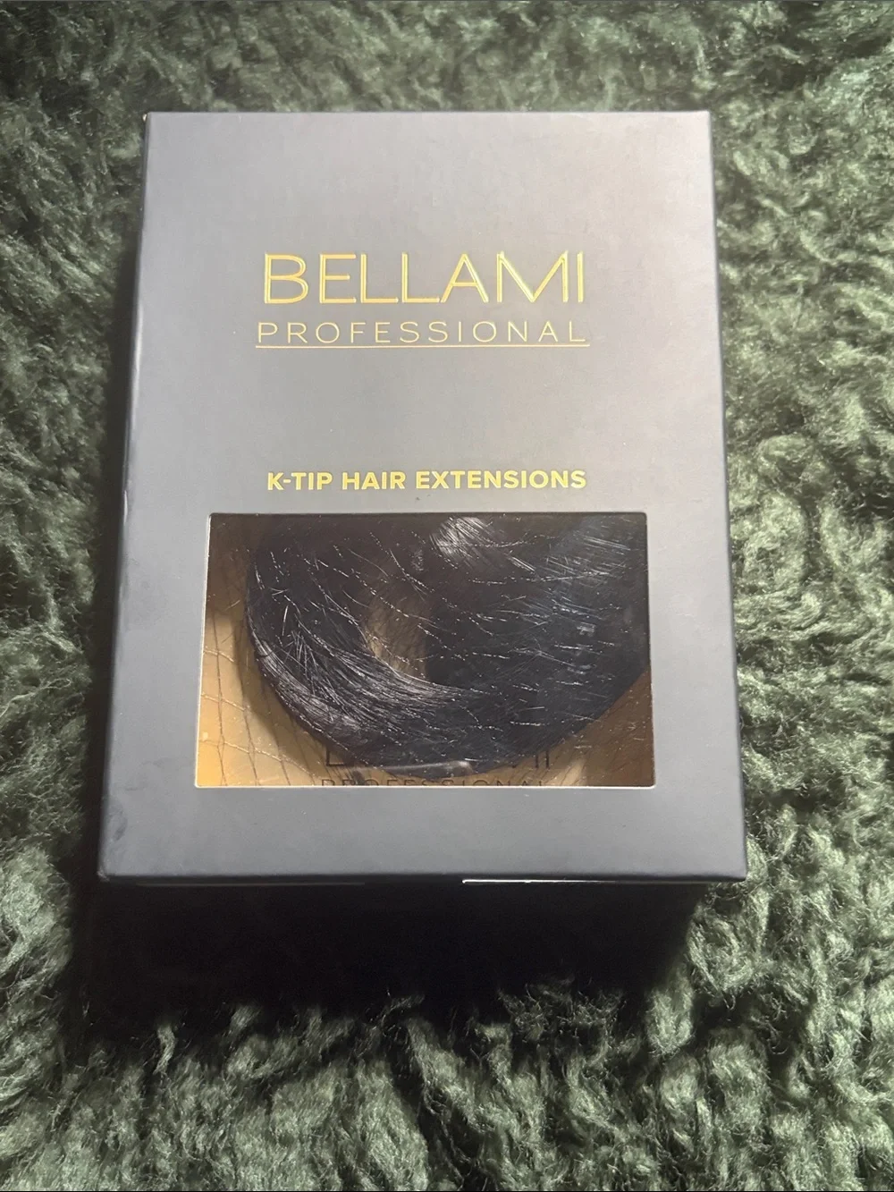 Bellami Professional jet Black K-Tip Hair Extensions new 22 inches 25 g